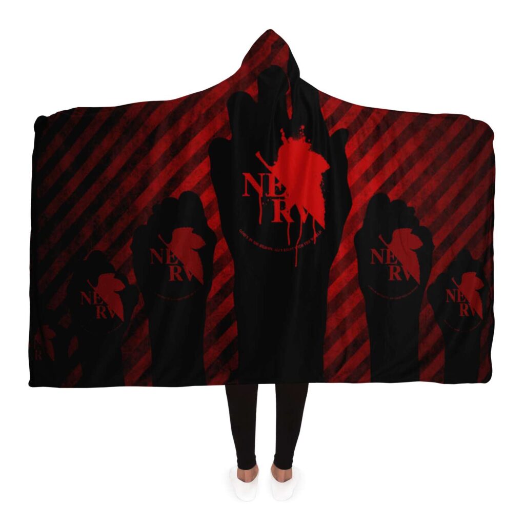 027fbebc7f825bd7d7264c3d4b057545 hoodedBlanket view4 - Neon Genesis Evangelion Store