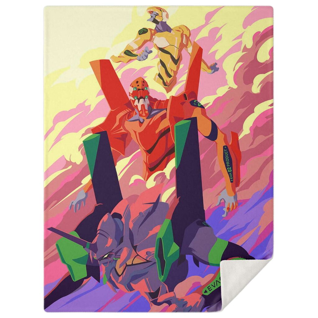 42df502f914fbe29979f8b14a238b16d blanket vertical flat - Neon Genesis Evangelion Store