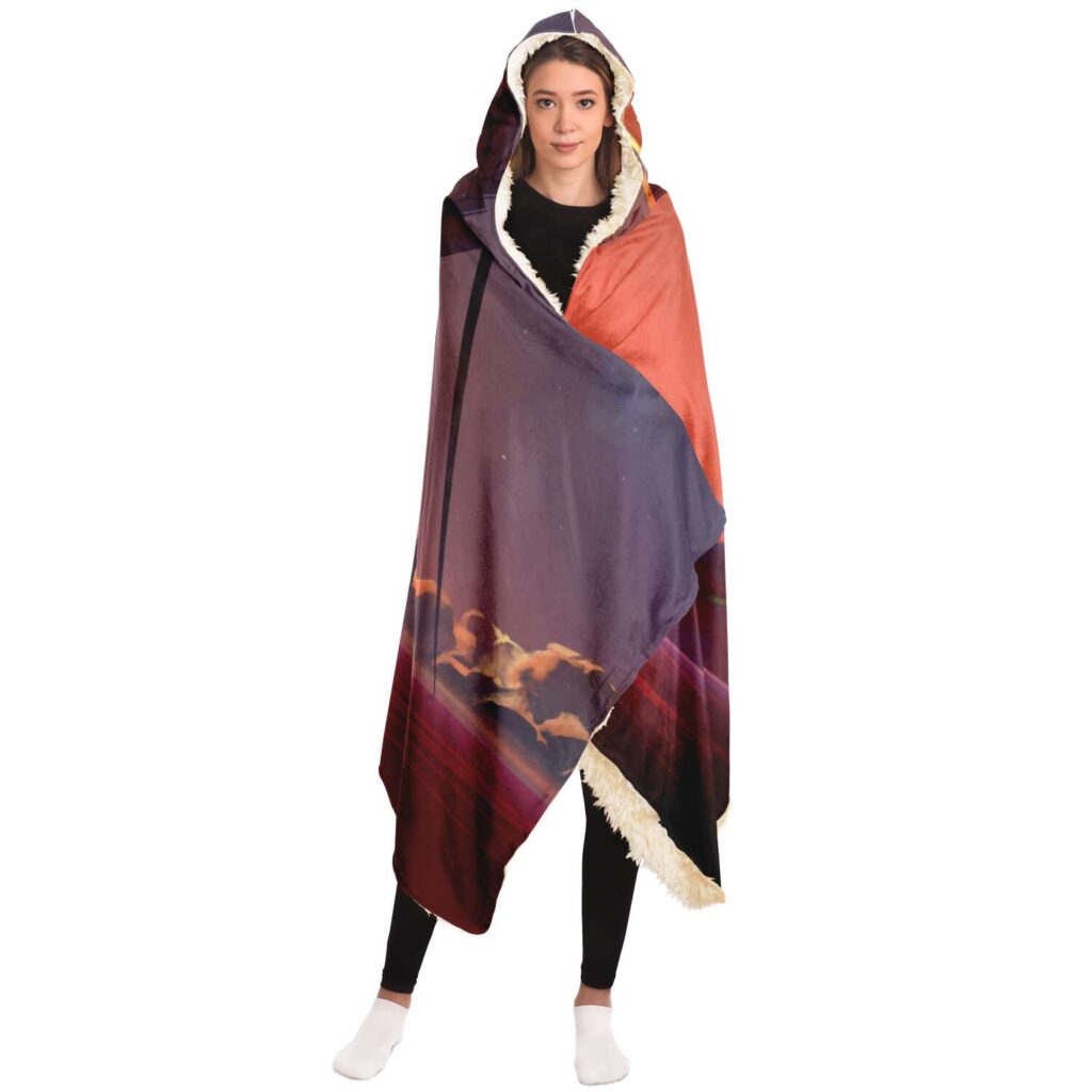 9ee6be498c336e58fd4488616e53f3fe hoodedBlanket view2 - Neon Genesis Evangelion Store