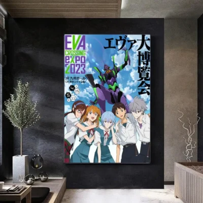 N Neon G Genesis E Evangelion Anime Posters Sticky HD Quality Poster Wall Art Painting Study 13 - Neon Genesis Evangelion Store
