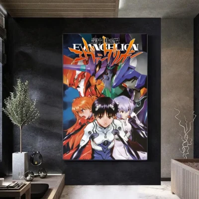 N Neon G Genesis E Evangelion Anime Posters Sticky HD Quality Poster Wall Art Painting Study 14 - Neon Genesis Evangelion Store