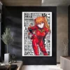 N Neon G Genesis E Evangelion Anime Posters Sticky HD Quality Poster Wall Art Painting Study 5 - Neon Genesis Evangelion Store