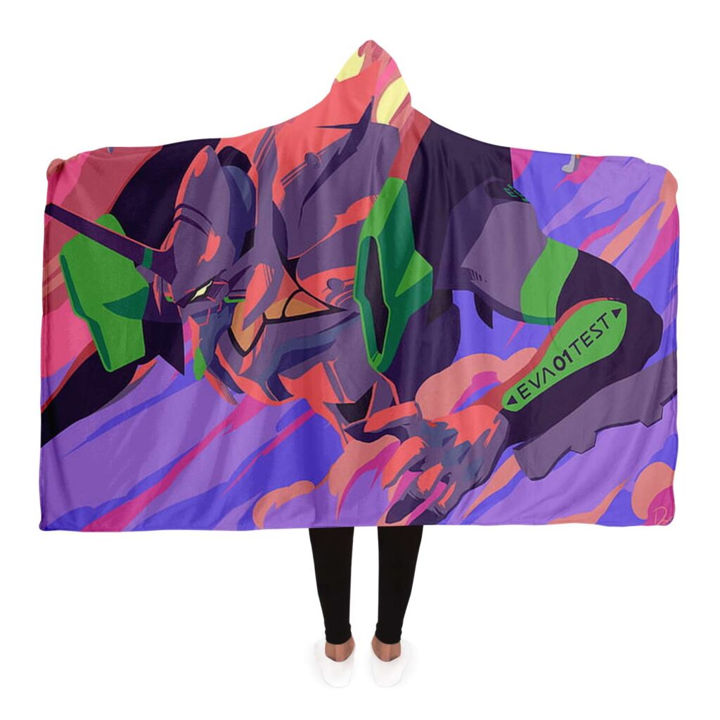 c03816ff052665a6e1b71b9f971627ca hoodedBlanket view4 - Neon Genesis Evangelion Store