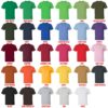 t shirt color chart 1 - Neon Genesis Evangelion Store