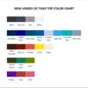 tank top color chart 1 - Neon Genesis Evangelion Store