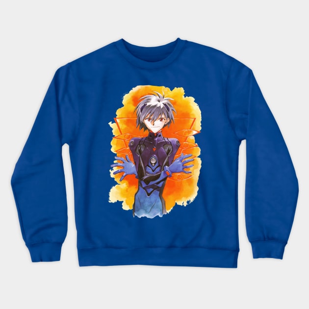 Kaworu From Evangelion Crewneck Sweatshirt - Neon Genesis Evangelion Store