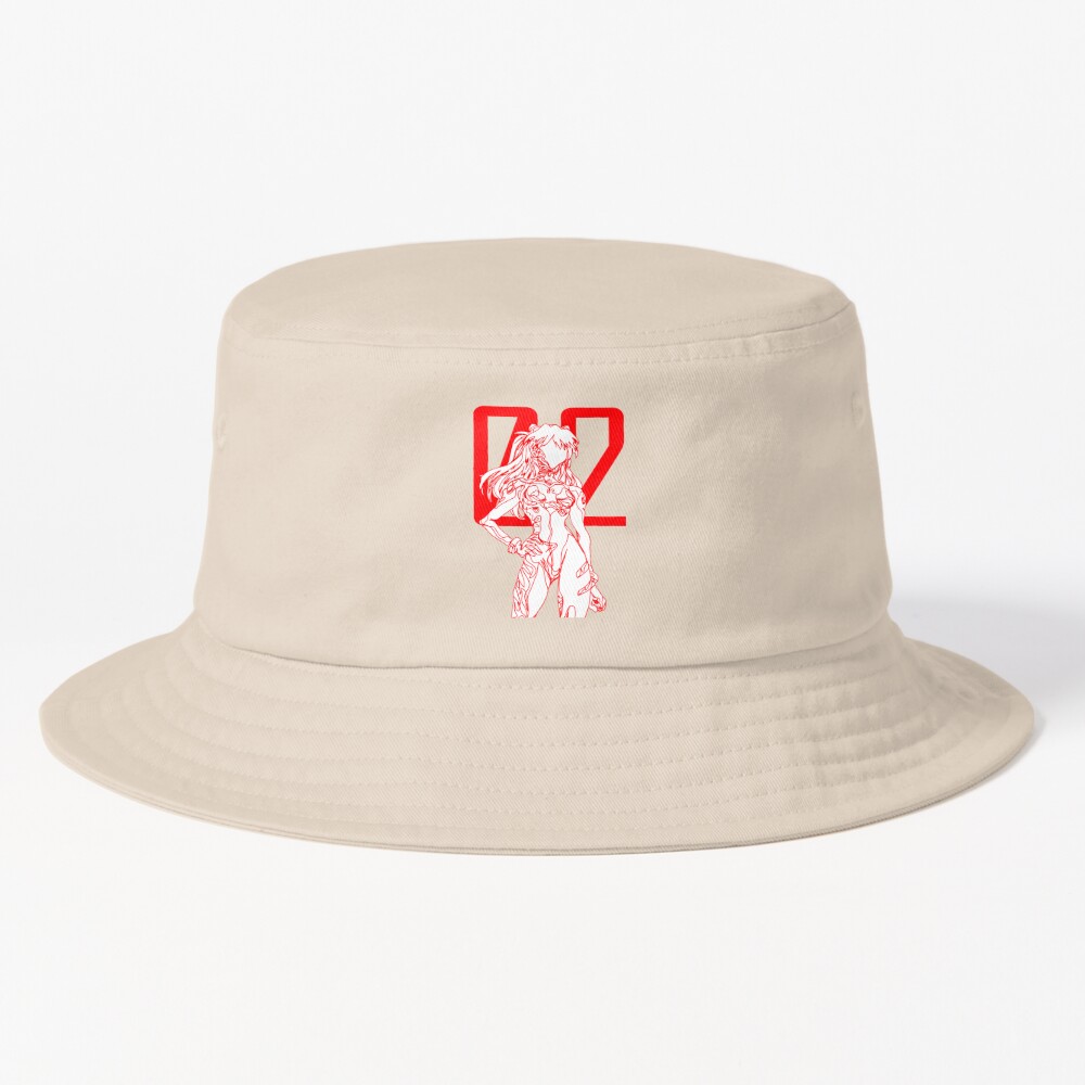 Neon Genesis Evangelion Asuka Langley Bucket Hat - Neon Genesis Evangelion Store