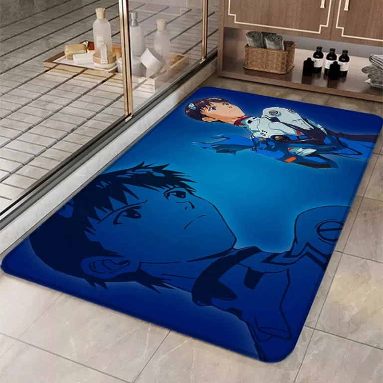 Shinji Neon Genesis Evangelion Bath Mat - Neon Genesis Evangelion Store